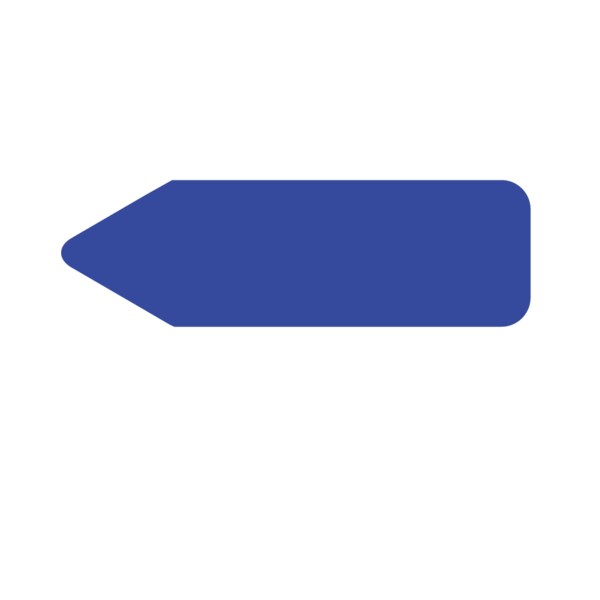 Labeling Flag - Solid - Dark Blue - Re Fill - 9/16" x 2"